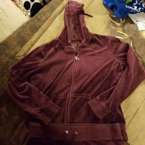 New York & Co velour hoodie and pant set